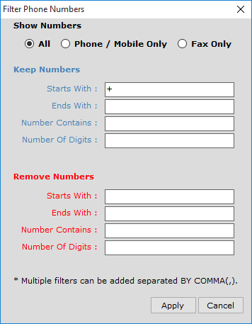 Advance Web Phone and Email Extractor