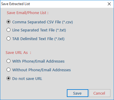 Advance Web Phone and Email Extractor
