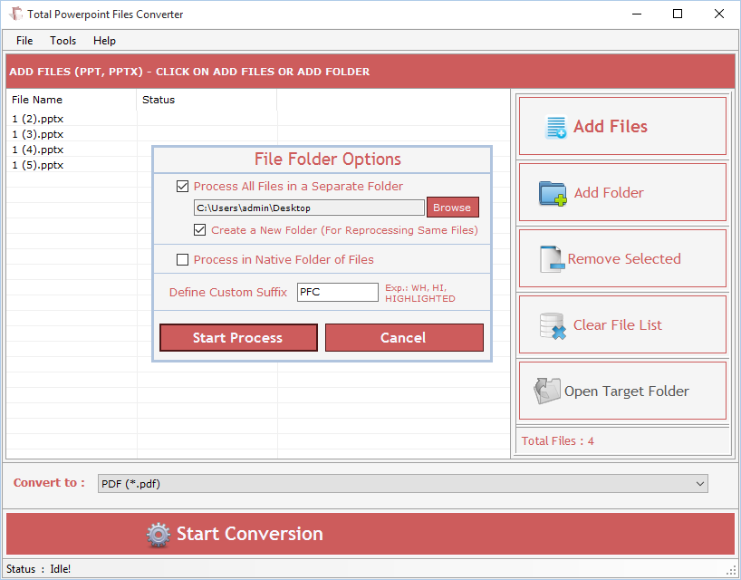 Total PowerPoint Files Converter