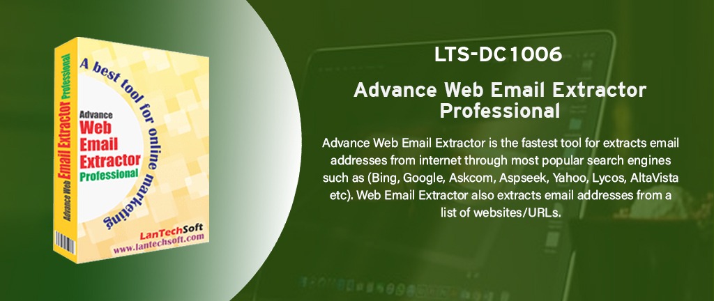 Web email extractor software tool