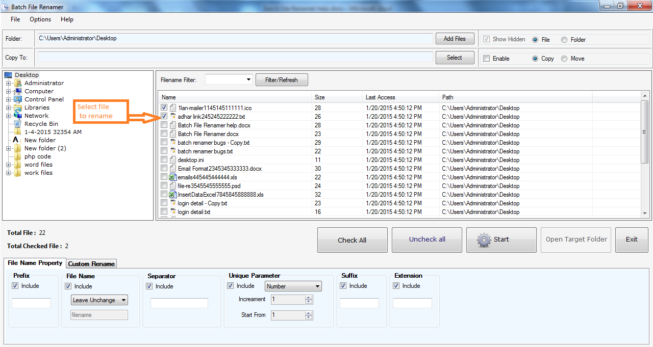 Batch File Renamer