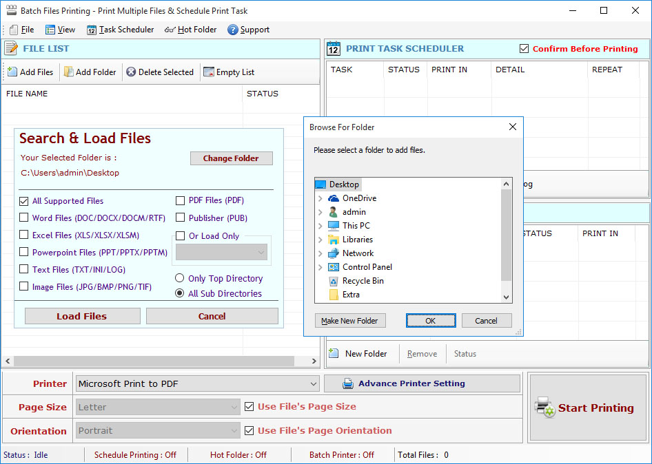 Batch Files Printing