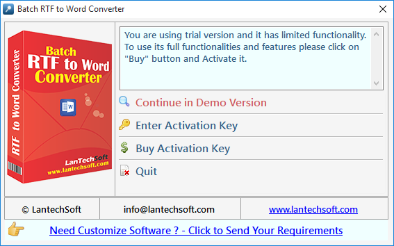 Batch RTF to Word Converter