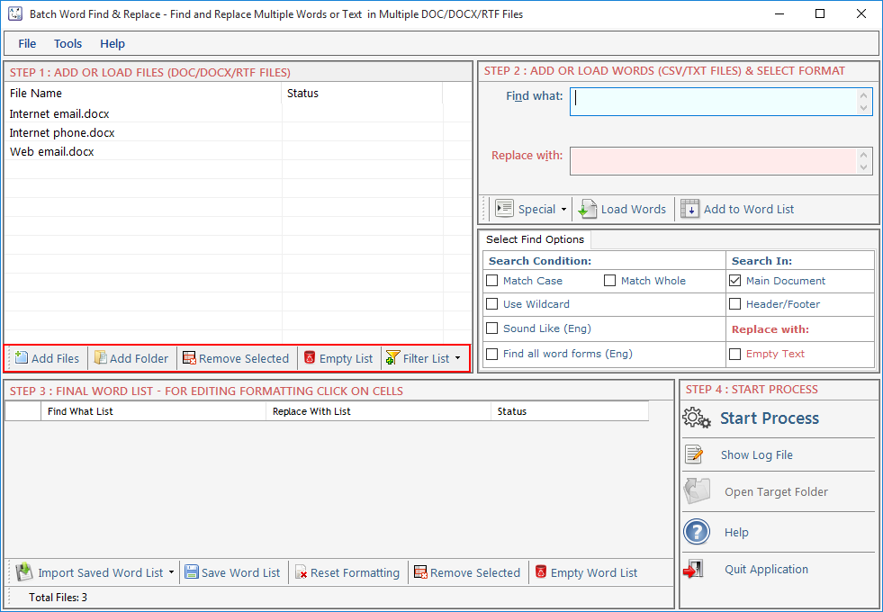 Batch Word Find and Replace