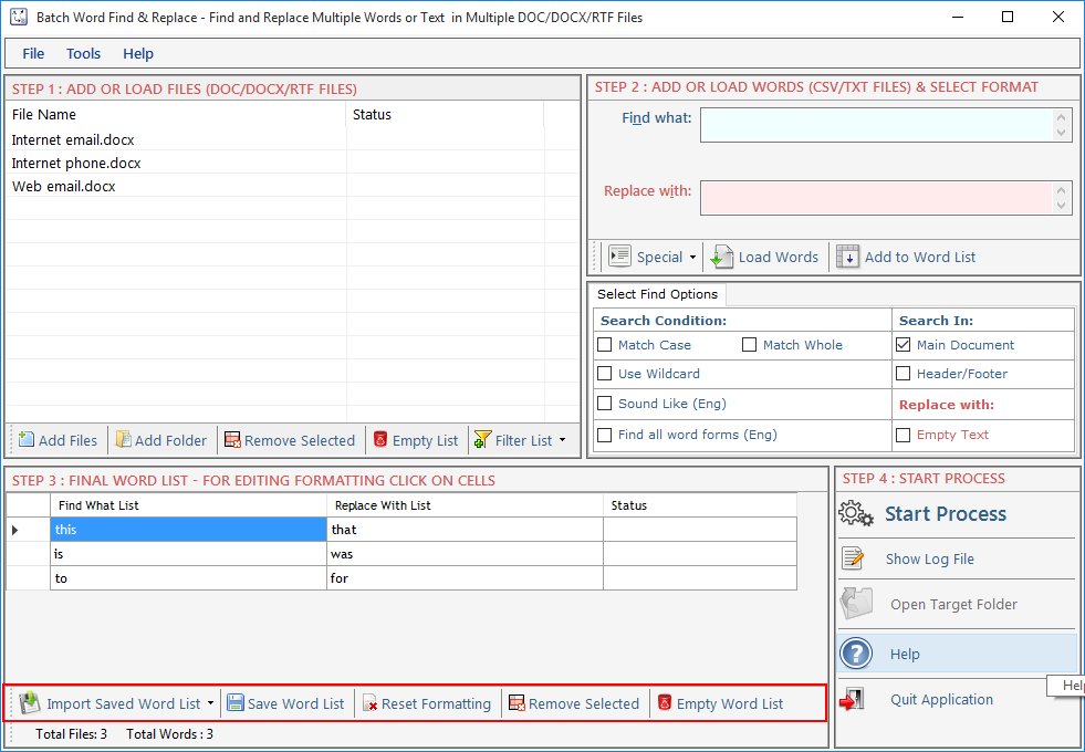 Batch Word Find and Replace