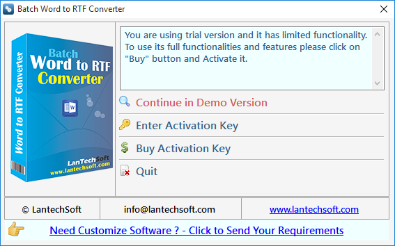 Batch Word to RTF Converter