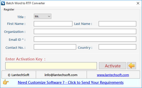 Batch Word to RTF Converter