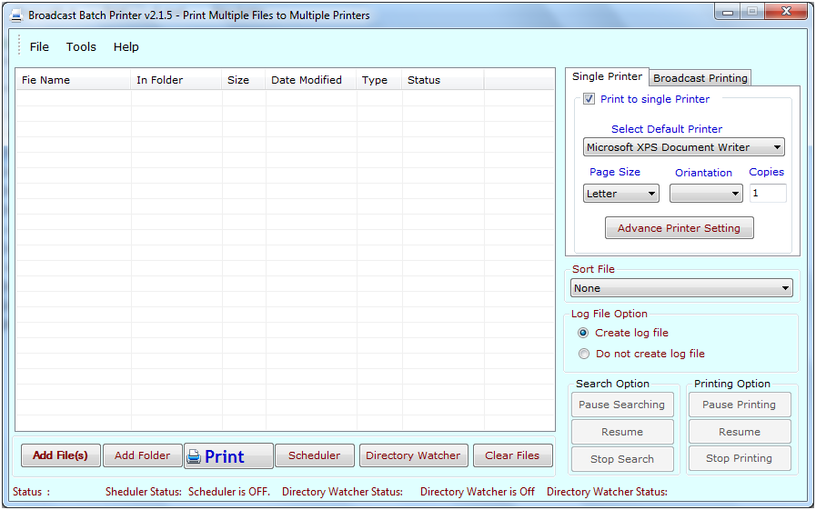 Batch print. Reportizer. Print Manager Plus Premium.