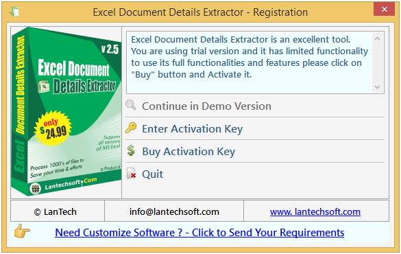 Excel Document Details Extractor