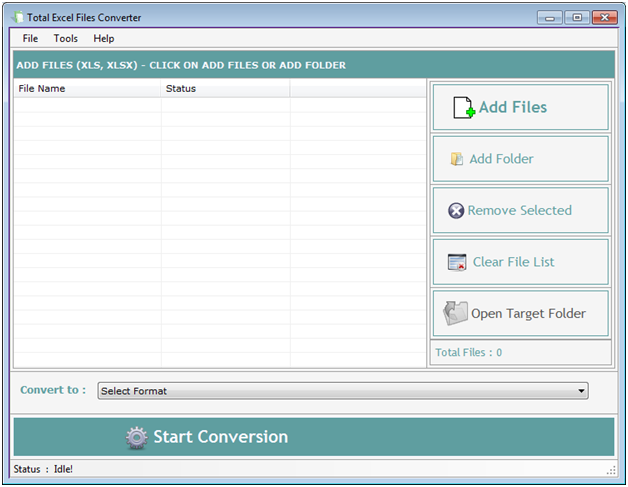 Total Excel Files Converter