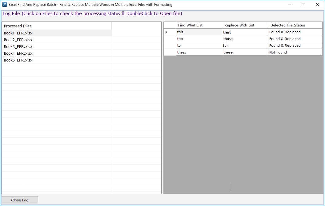 Excel Find and Replace