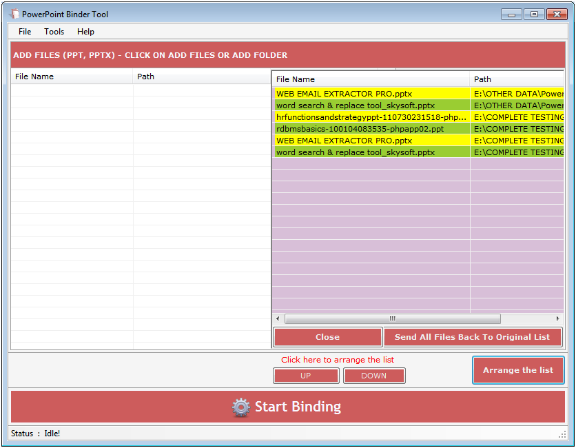PowerPoint Binder Tool