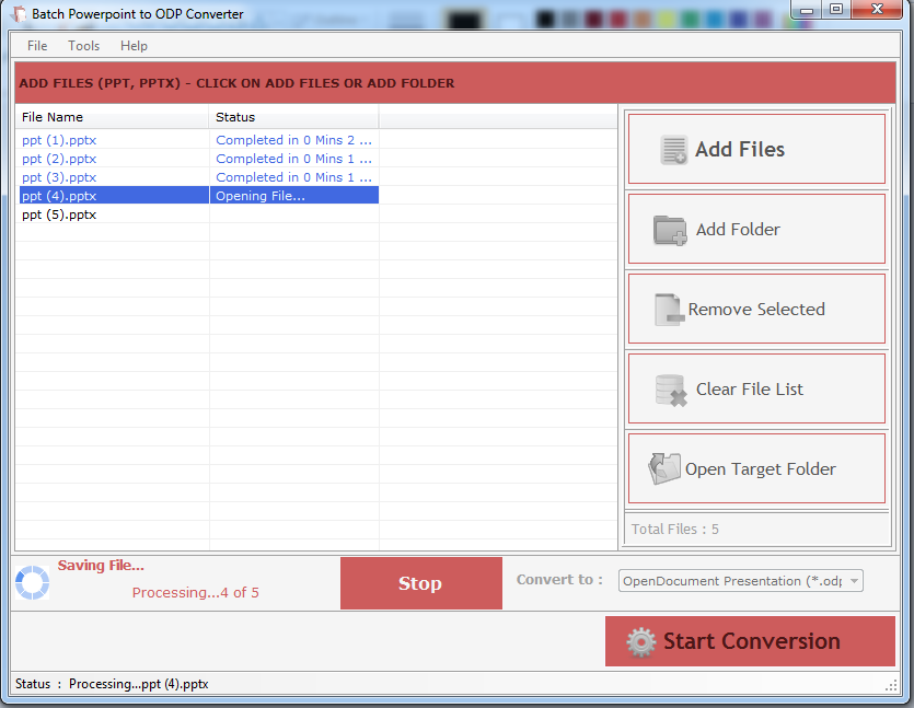 Batch Word to ODT Converter