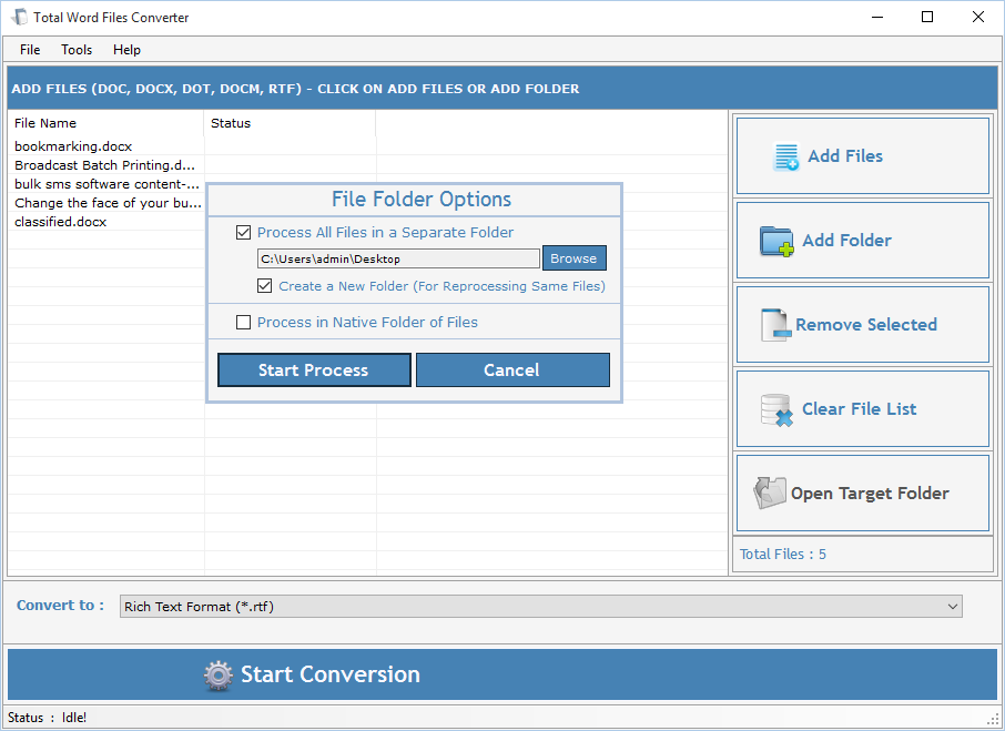 Total Word Files Converter