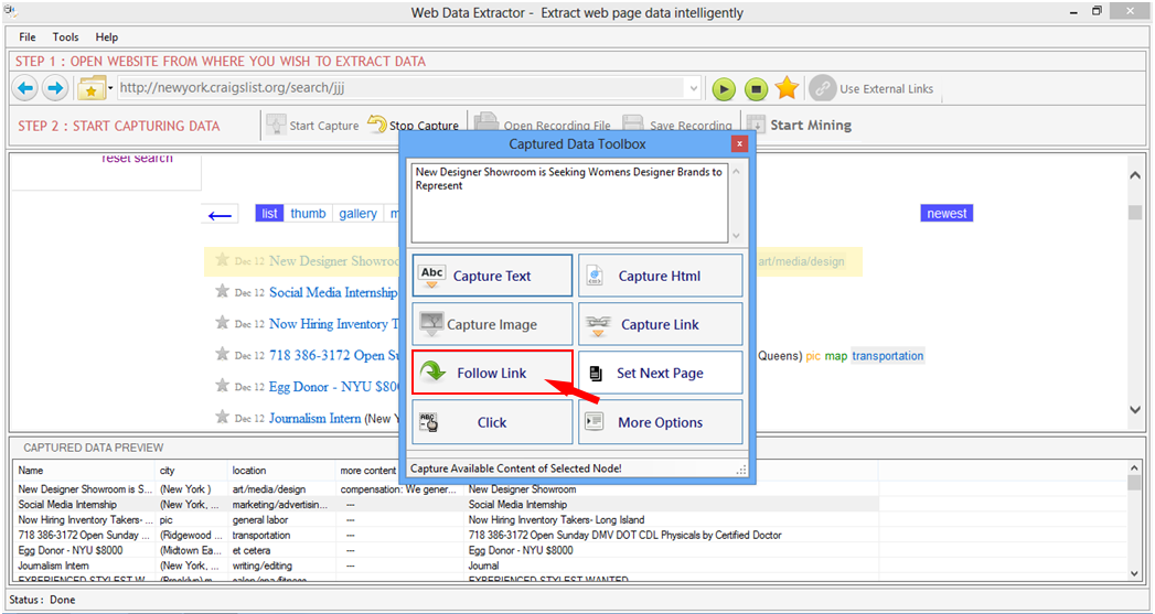 Web Data Extractor