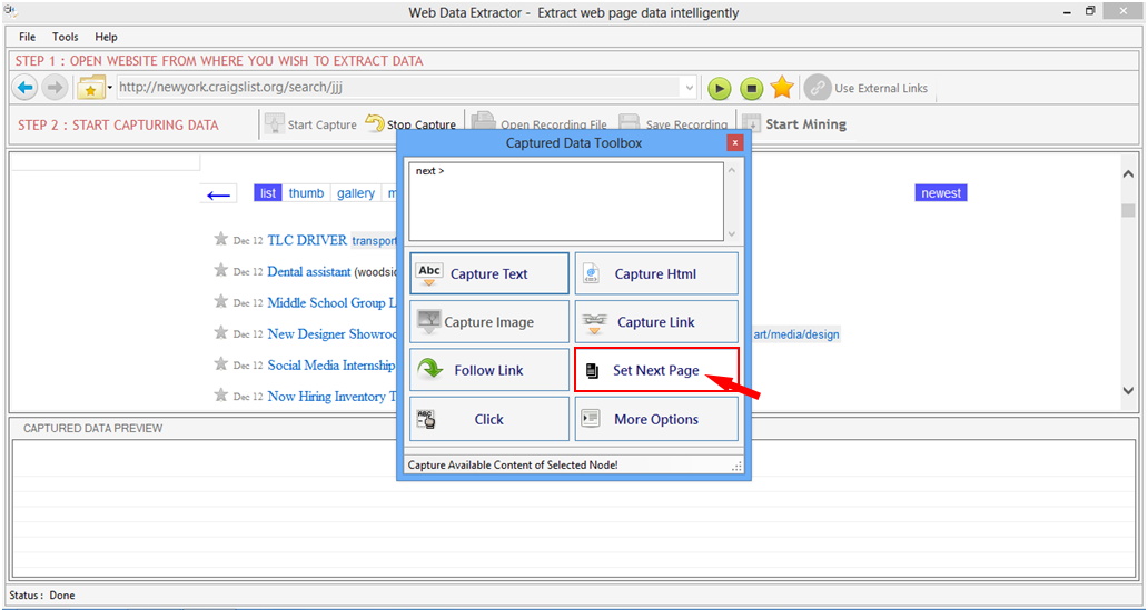 Web Data Extractor