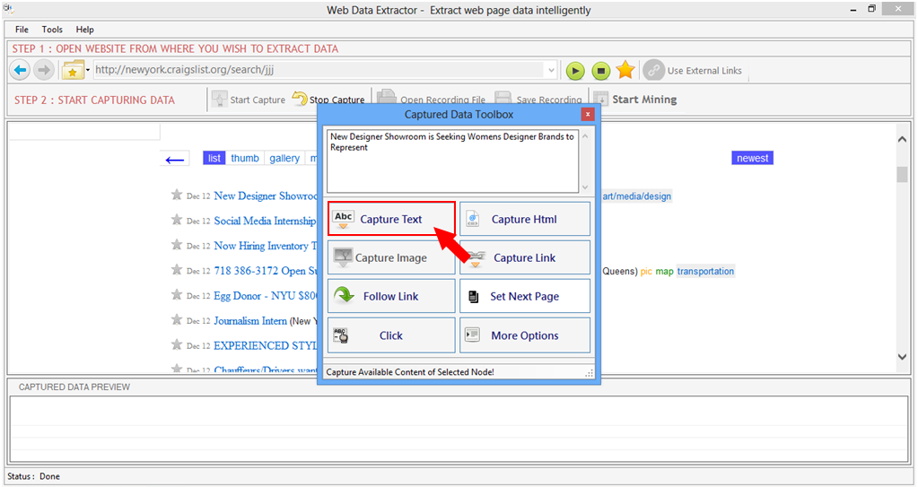 Web Data Extractor