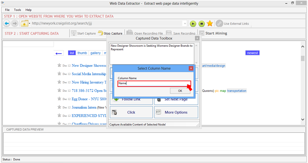 Web Data Extractor