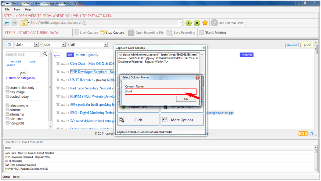 Web Data Extractor