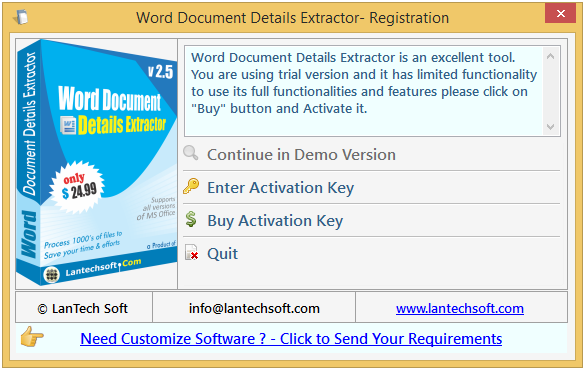 Word Document Details Extractor