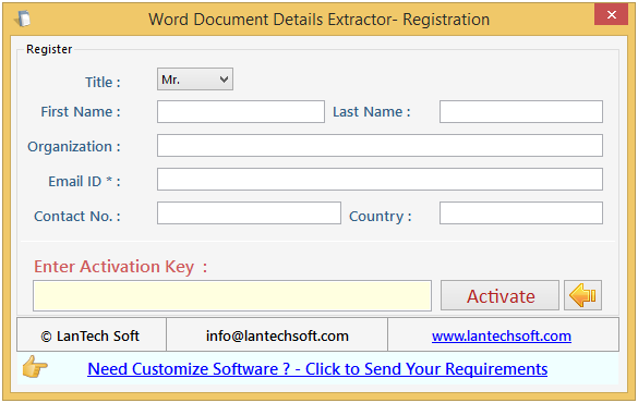 Word Document Details Extractor