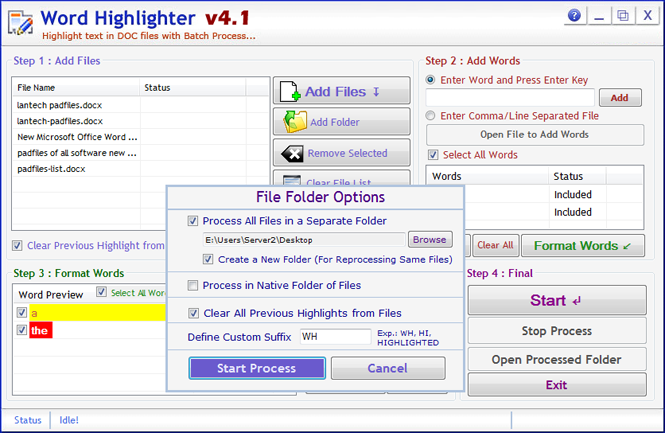 Word Highlighter Tool